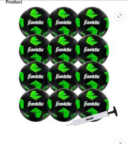 Franklin Soccer Balls 12-Pack with Pump