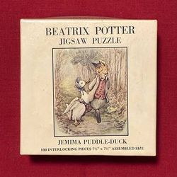 Vintage Beatrix Potter puzzle Jemima Puddle-Duck 100 pc Gameophiles Unlimited 