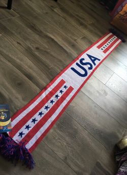 Copa america usa 2016 red white blue flag scarf patriot