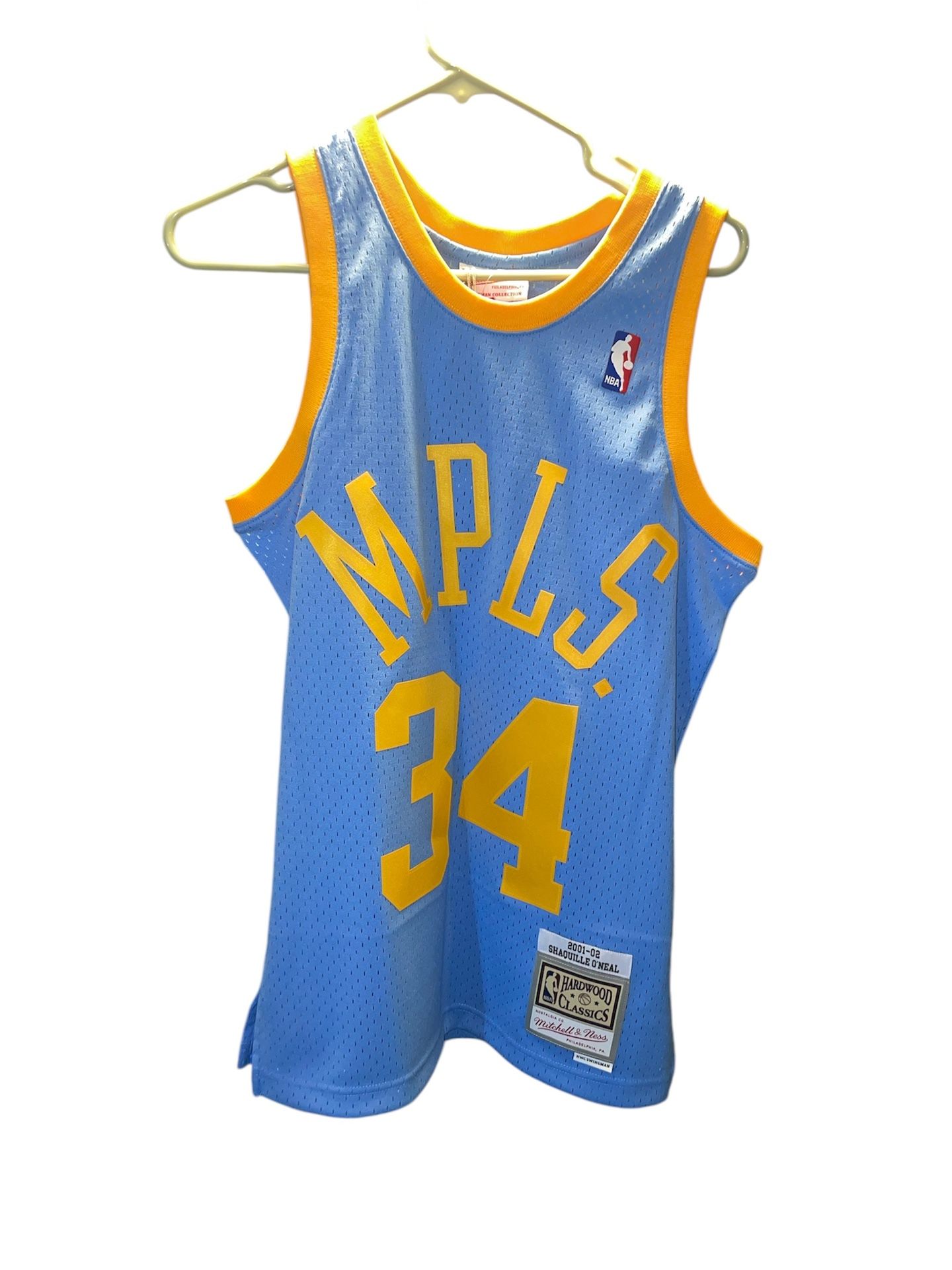 2001-2002 Shaquille O’Neal #34 MPLS Lakers Men’s Mitchell & Ness Swingman Jersey