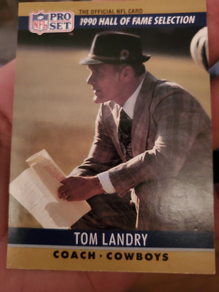 Tom landry head coach pro set 28 card