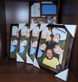 lot of 5 picture frame 10x13 & 4x6 collage