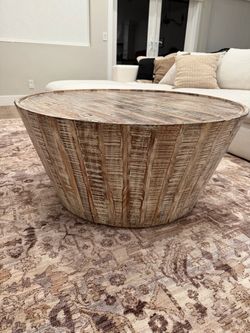 Wooden coffee table