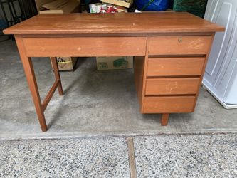 Teak Modern Desk. A Beauty, Perfect In Any Home!