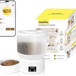 Automatic Cat Feeder, Rechargeable Auto Cat Feeder, 270-Day Battery Life, Set up in App,Small portions Control, 2.5L Wireless auto cat Food Dispenser 