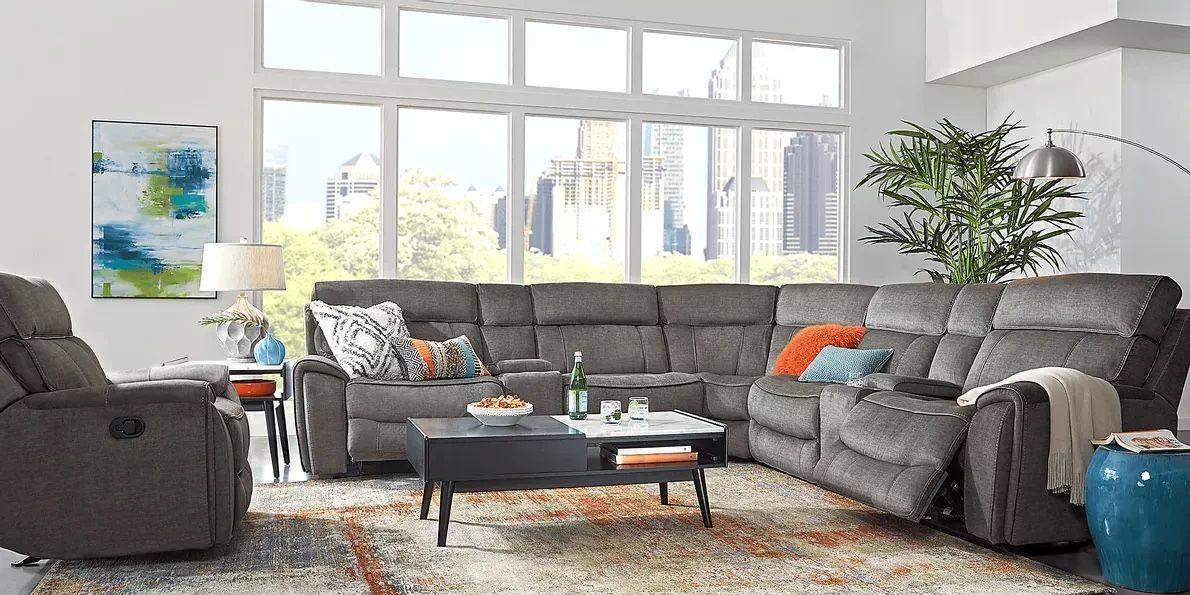 Hosford 7 Pc Non-Power Reclining Sectional $