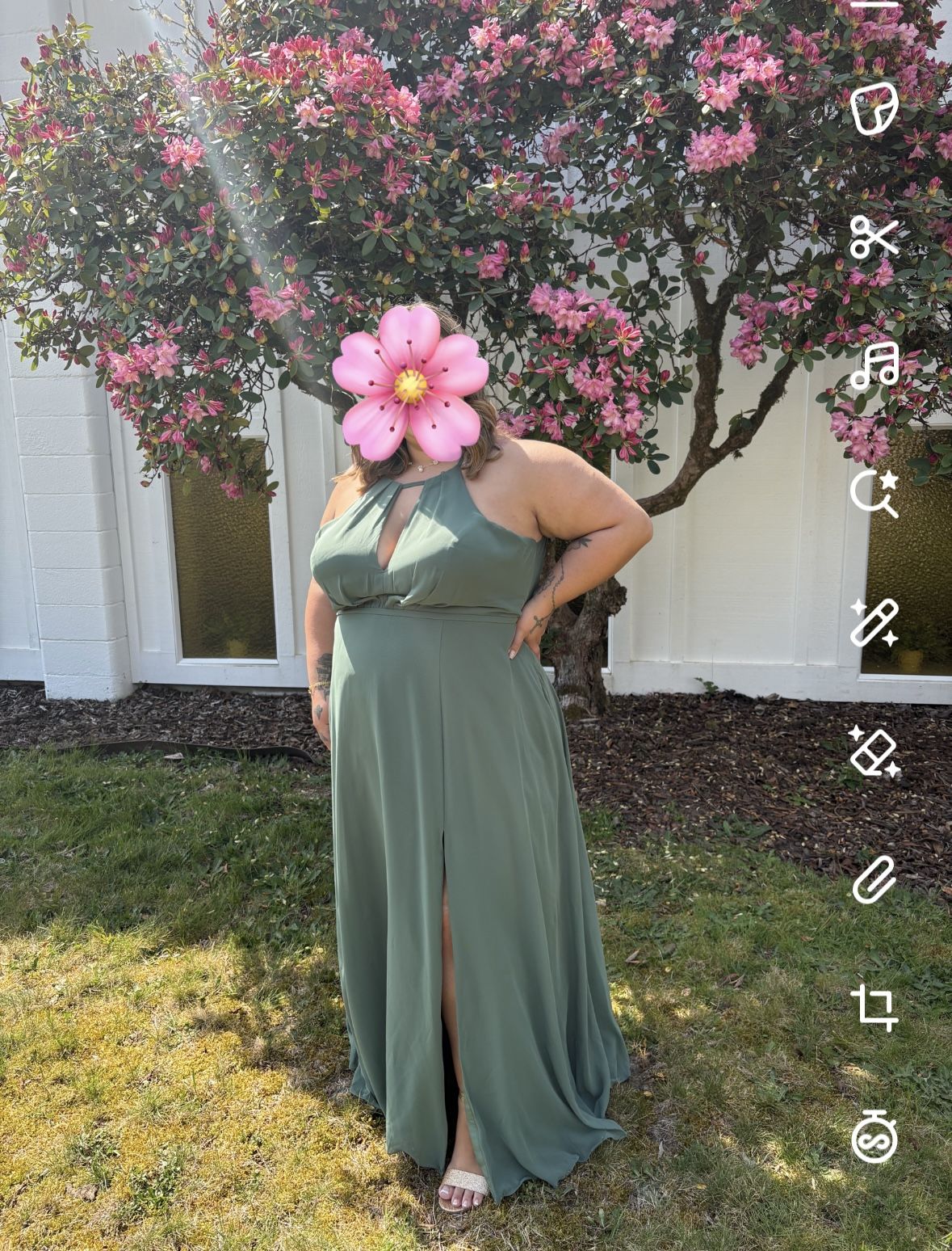 Azazie Eucalyptus Dress
