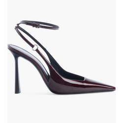 YSL Calista Ankle Strap Slingback Pointed Toe Pump (Women)