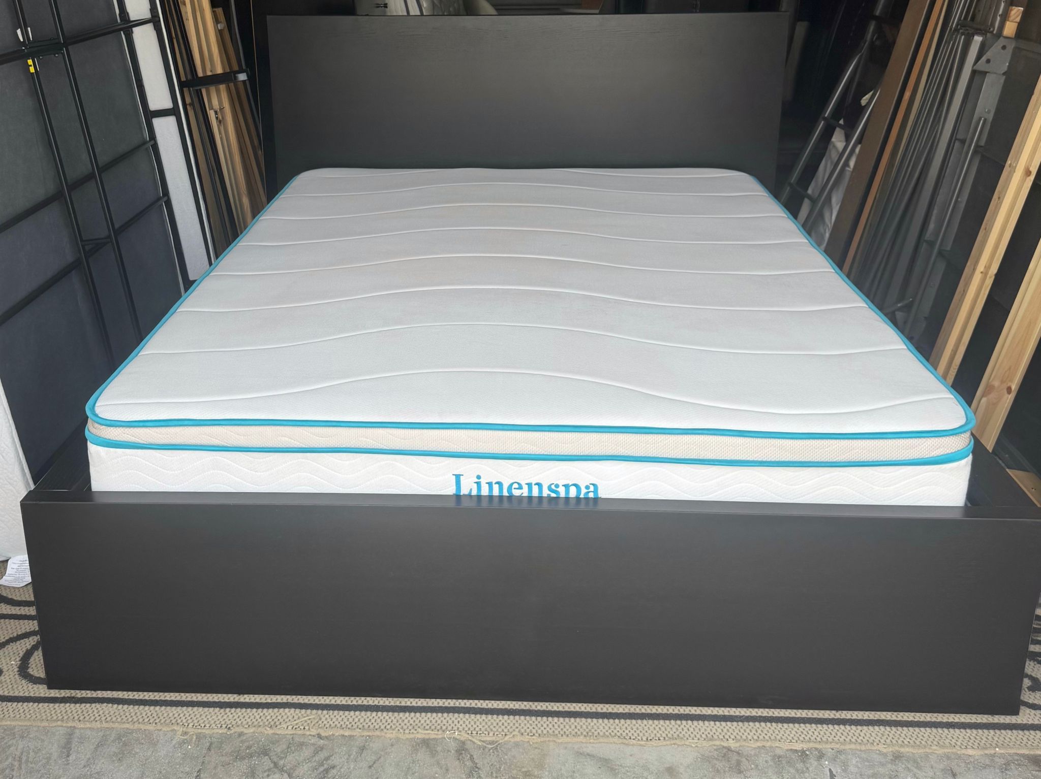 IKEA Malm Queen Bed Frame and Mattress