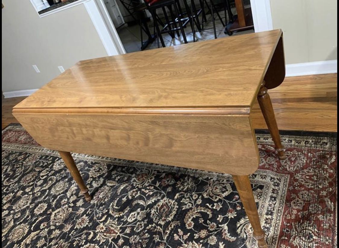 Dining table L 48” W 40” after fold 23” H 29” For just $50