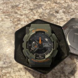 RARE ( Green & Orange) Casio G-SHOCK GA110-1B Watch