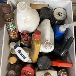 Box Of Miscellaneous Cleaning Supplies - Free