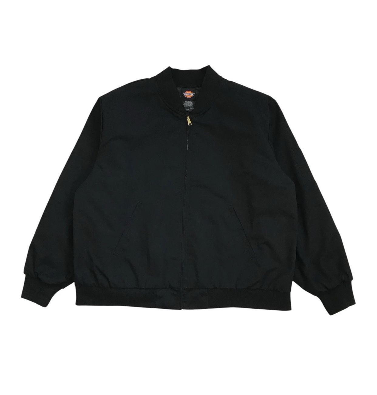 DICKIES EISENHOWER INSULATED JACKET 2XL XXL BLACK QUILTED BOMBER ZIP UP VINTAGE