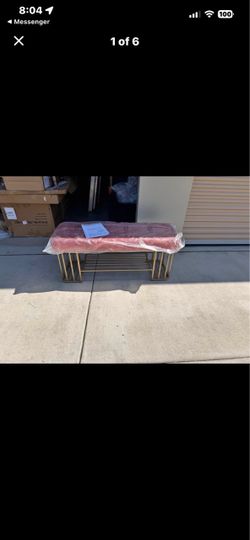 Hausfame Shoe Bench with Storage Shelf
