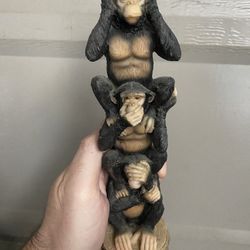 The Three Monkeys Statue