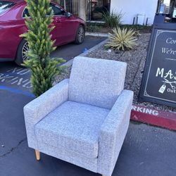 New Grey Fabric Armchair Sofa Accent Chair