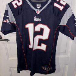 Patriots Brady Jersey Blue And Grey 
