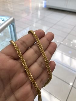 14k Gold Filled Franco chain 24” inches