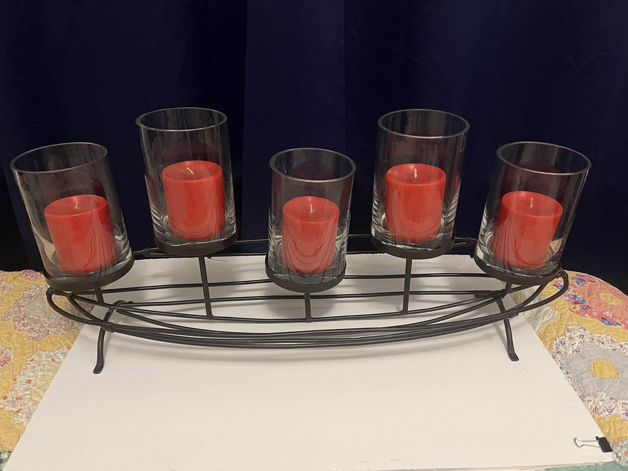 Decorative Holiday Candleholder 