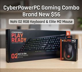 CyberPowerPC Gaming Combo - Nohi 02 RGB Keyboard plus elite m2 mouse