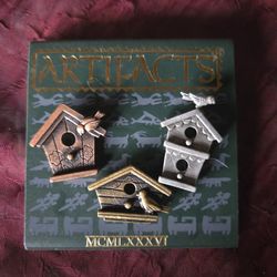3 Birdhouse Pins