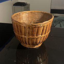 Vintage Wicker Basket Bowl Condition: Used – Excellent