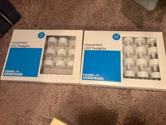 Unscented LED tealights 40 pc
