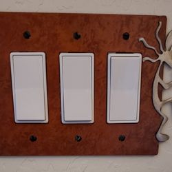 Custom metal switch plate