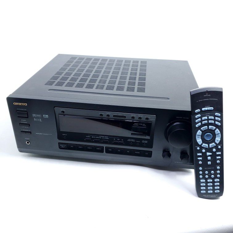 Vintage Onkyo AV Receiver Stereo Tuner Home Theatre, With REMOTE! $95