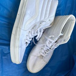 Vans White Hightops 
