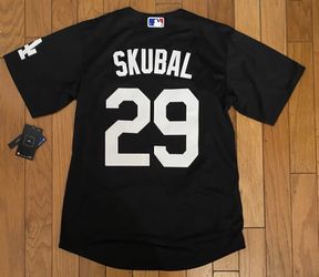 Skubal Dodgers Blue Black Road Blue Men Jersey
