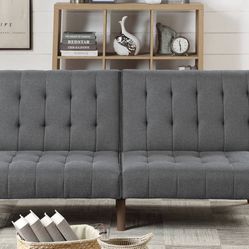 Brand New Futon Sofa Sleeper (Charcoal Gray)