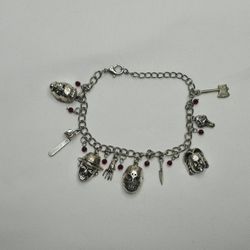 Classic Horror Movies Themed Assorted Charms Metal Charm BRACELET
