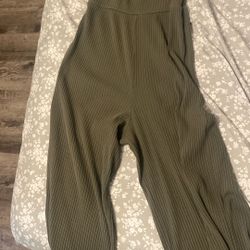 American Eagle Army Green Jump Suit M