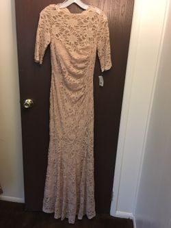 Long wedding party dress