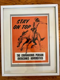 Vintage inspirational poster
