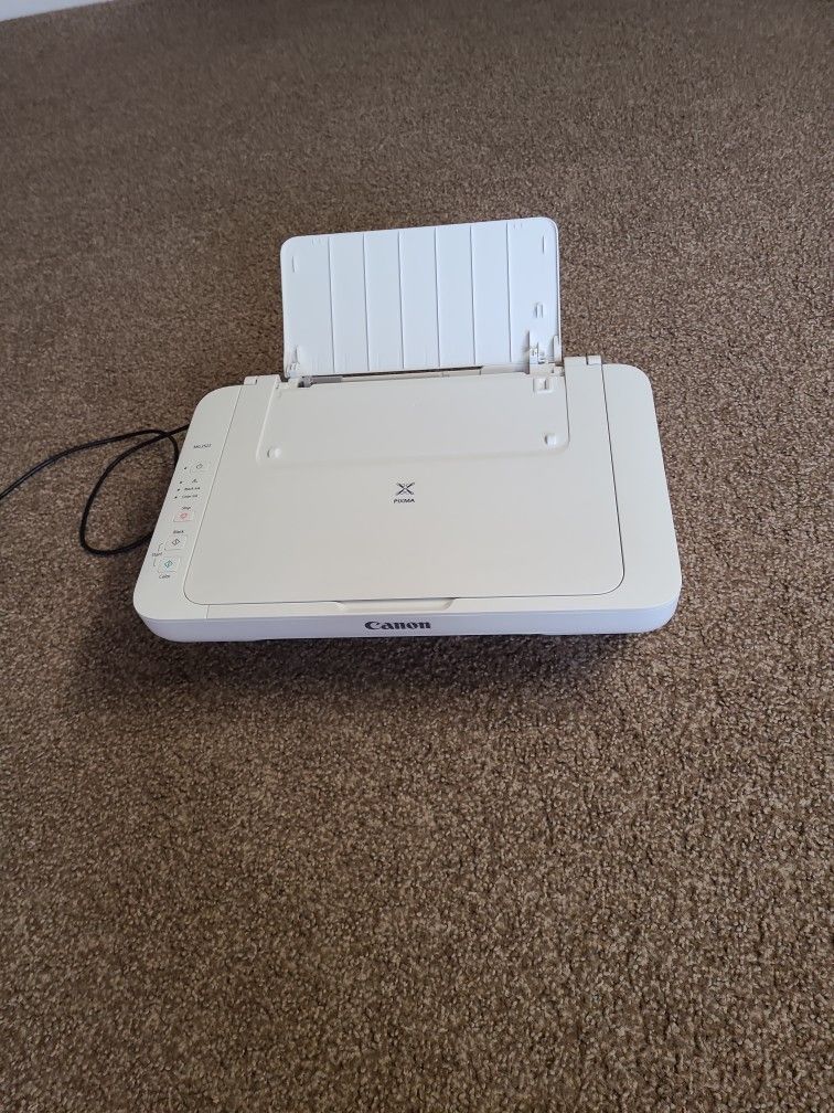 Canon MG2522 Wired All-in-one Color Inkjet Printer (USB Cable Included), White