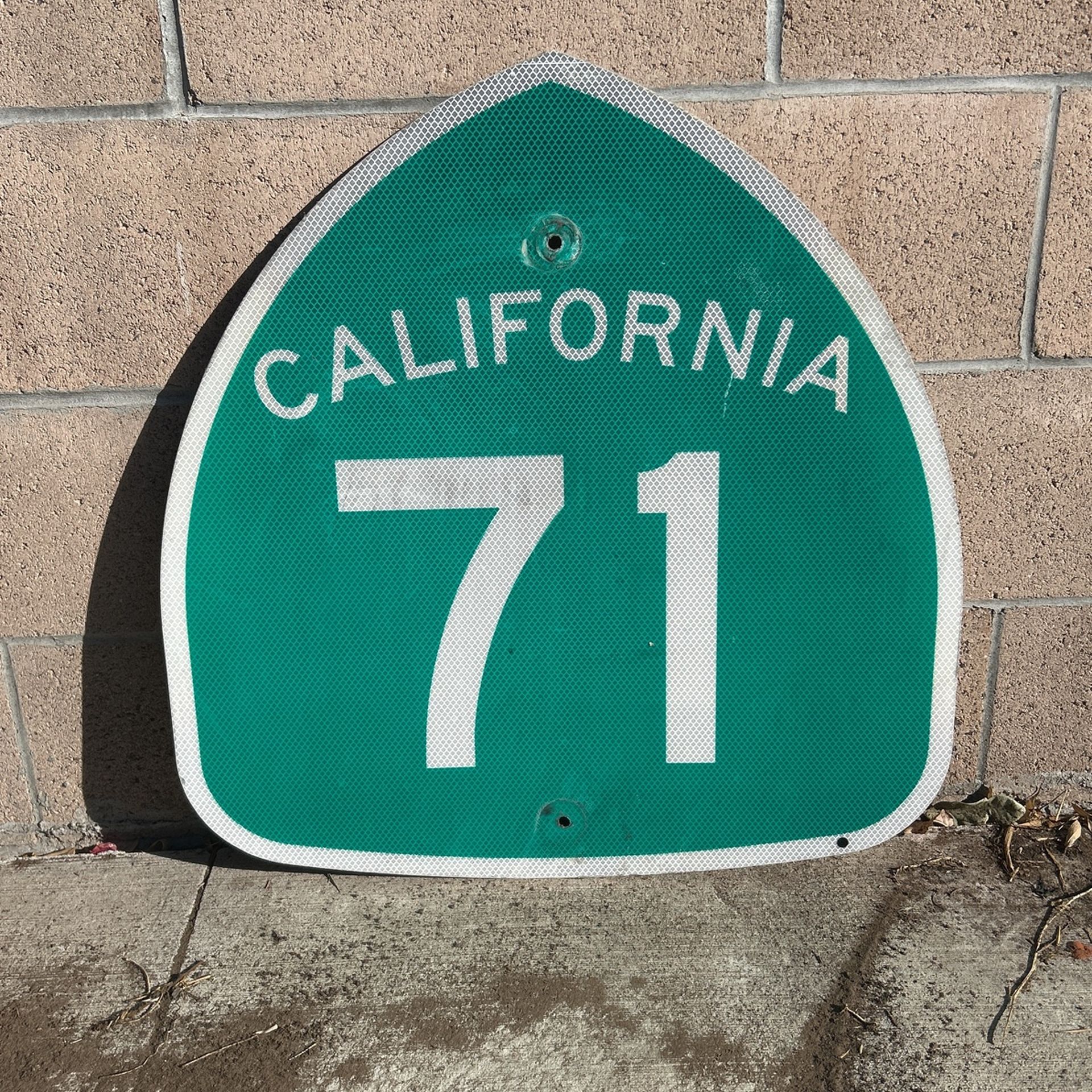 AUTHENTIC 71 FREEWAY SIGN HIGHWAY CALIFORNIA ROAD INTERSTATE GARAGE MAN CAVE