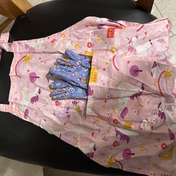 Apron & Garden Gloves for Toddler