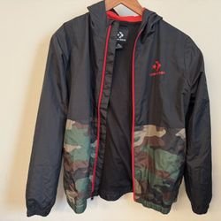 Boys Converse Camo Windbreaker Jacket