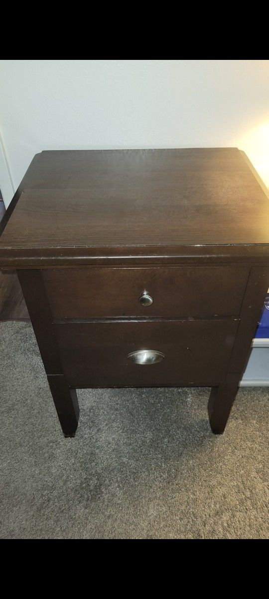 Side End Table Two And 9 Compartment Dresser REAL WOOD need Gone Asap