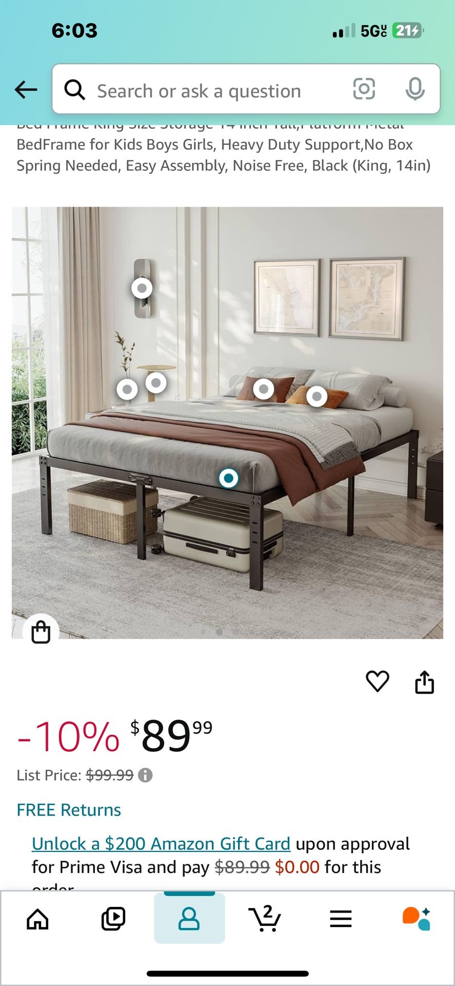 King Bed frame