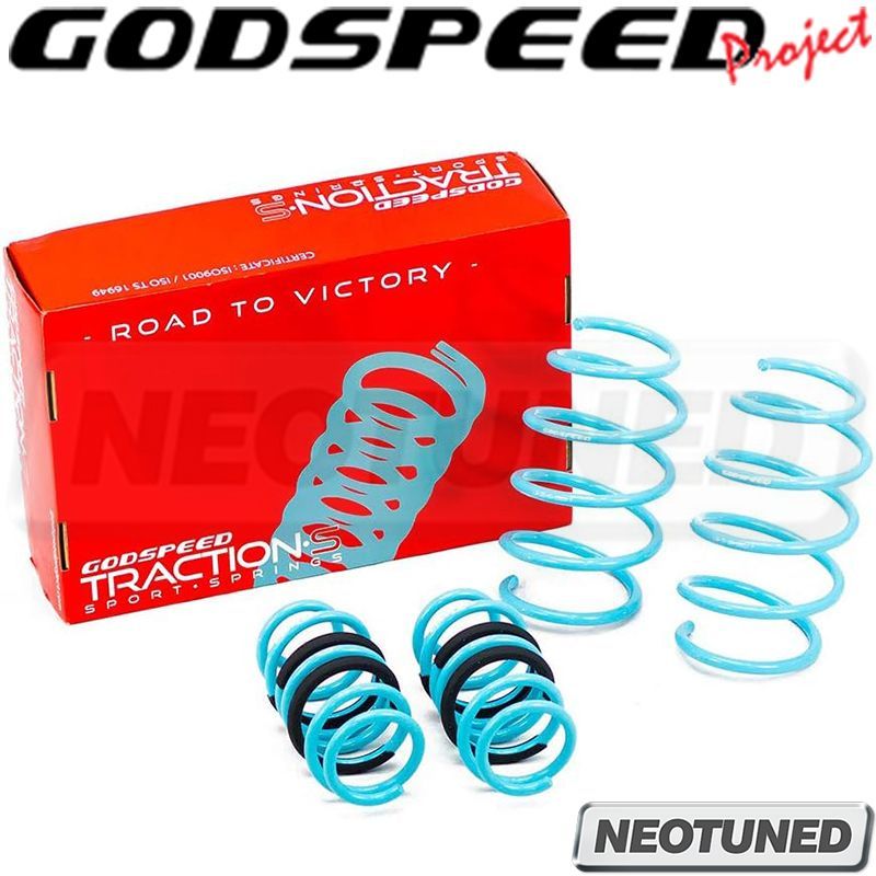 Godspeed LS-TS-SN-0003 Traction-S Performance Lowering Springs Coil Kit Suspension For Scion tC (AT20) 2011-16