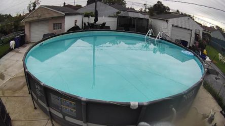 BARELY USED BRAND NEW VINYL POOL