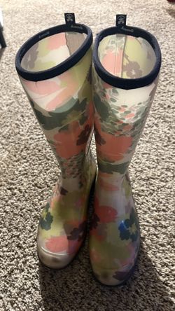Womens Floral Size 8 Rain Boots
