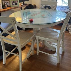 round wood dining room table
