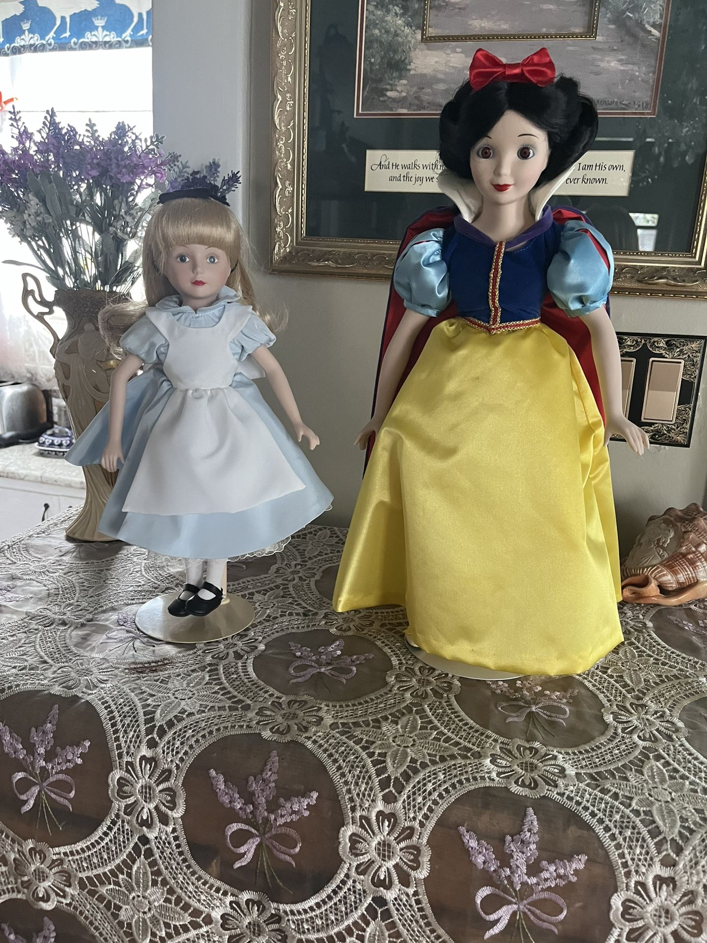 Set 2 Franklin Mint Disney Dolls