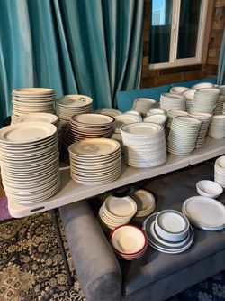 Large Lot of Dinnerware for Parties or Events (Over 700 Pieces)