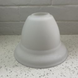 Replacement bell shape white frosted glass chandelier foe bathroom vanity or lights 