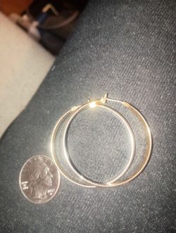 Vintage 80's Monet Hoop Earrings